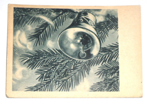 ČB vánoční POHLEDNICE, rok 1945 — foto 1