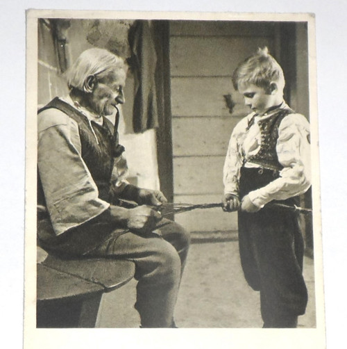 ČB velikonoční POHLEDNICE, rok 1950 — foto 1
