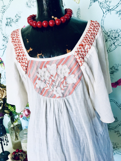 Jupénka boho vyšívaná — foto 1