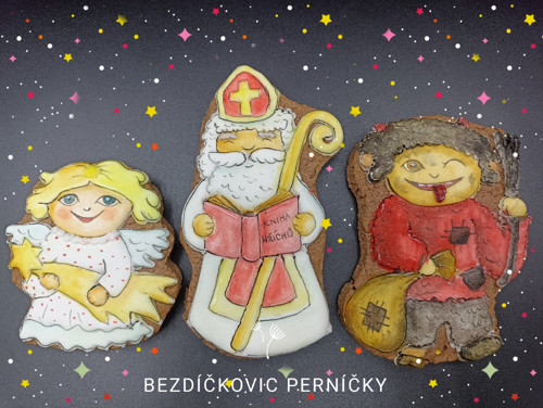 Mikulášská nadílka - čert, Mikuláš a anděl no. 1