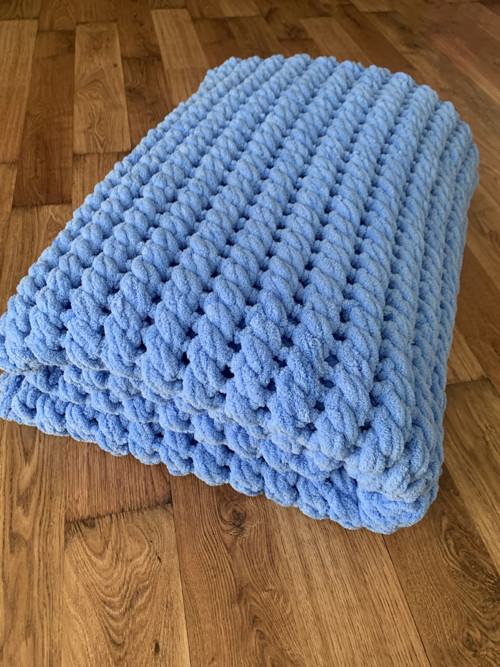 Deka Puffy 150x180 cm v zimní modré barvě AKCE!!!