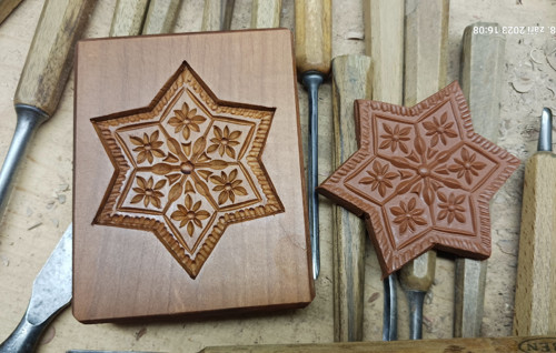 Hvězdička -dřevěná forma 8x8