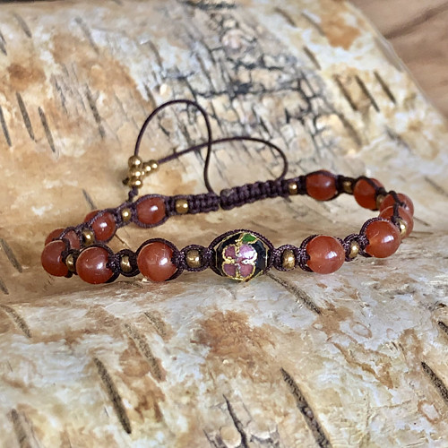 Shamballa náramek s kvítkem