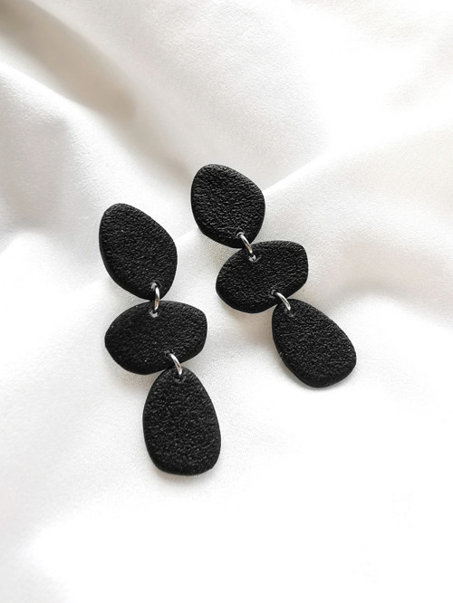 Náušnice Organic Black..
