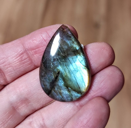 Labradorit, ID 3234, 23x22 mm
