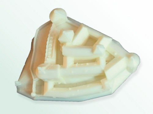Model hradu Krásná Hôrka vytvořený 3D tiskem