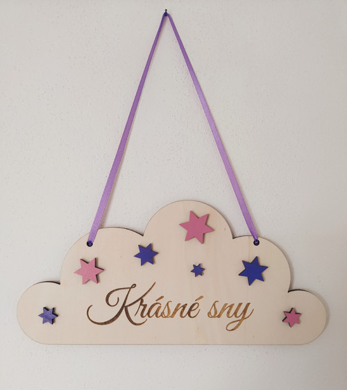 Cedulka "krásné sny" pro holky