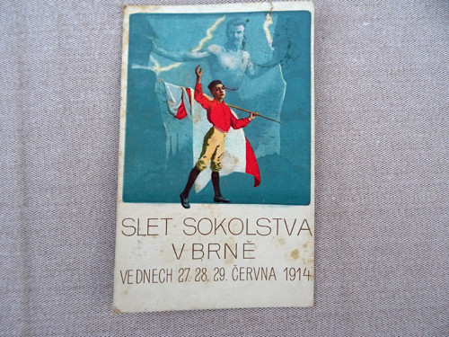 Slet sokolstva v Brně 1914 - dopisnice