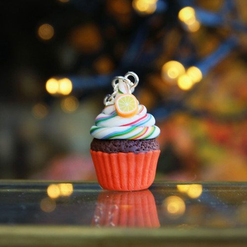 Duhový cupcake s pomerančem — foto 1