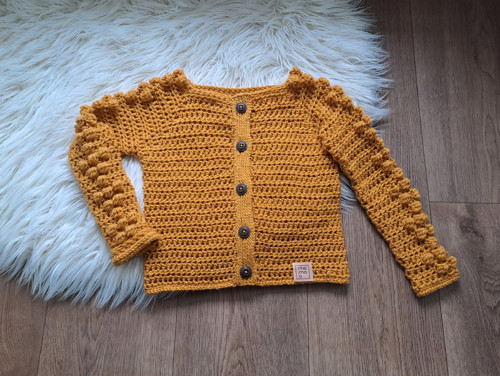 Stylový svetr pro děti i dospělé, na knoflíky