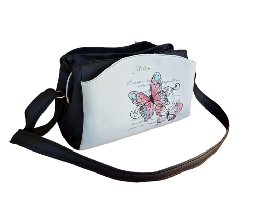 Kabelka 3-komorová Butterfly