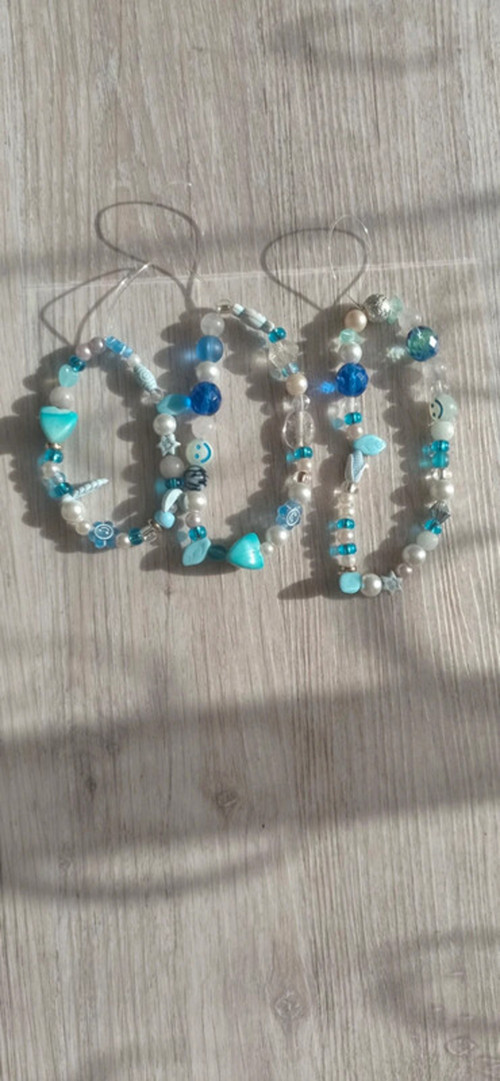 Modrý phone charm - přívěsek na telefon