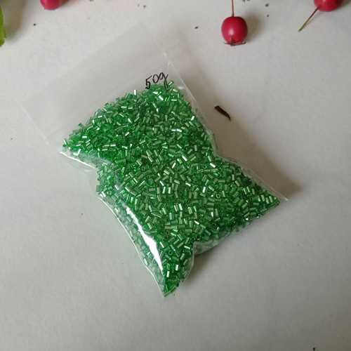 Rokajl sekaný - zelená lesklá 50g