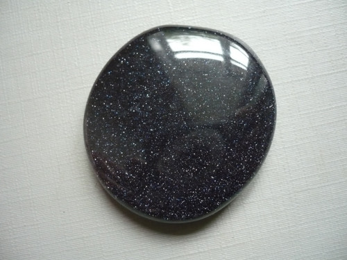 Placka - avanturín modrý 41 mm, č.503f