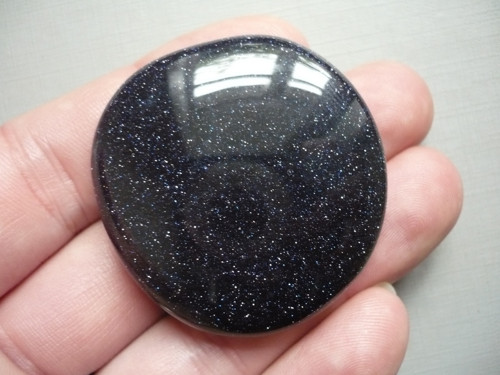 Placka - avanturín modrý 44 mm, č.522f — foto 1