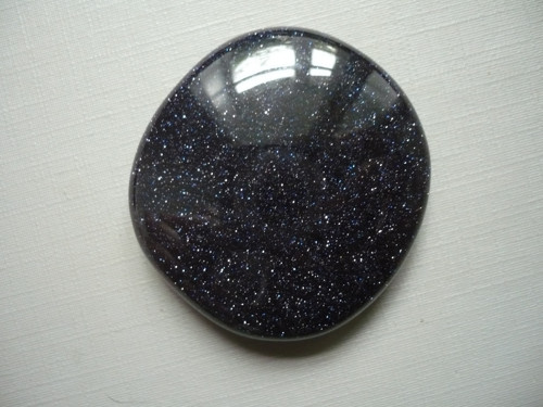 Placka - avanturín modrý 42 mm, č.544f