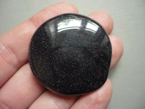 Placka - avanturín modrý 43 mm, č.548f
