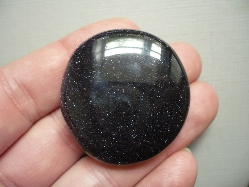 Placka - avanturín modrý 42 mm, č.902f