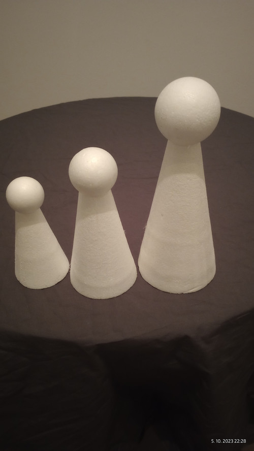 Anděl figurka víla panenka 25/9 cm - polystyren