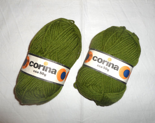 Pletací PŘÍZE zelená • Corina, 50 g