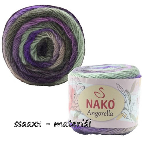 Nako Angorella ~ zelenofialová ~ 87539