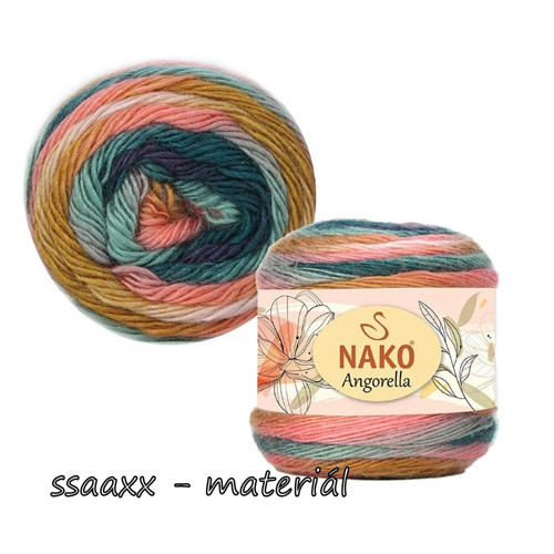 Nako Angorella ~ oranžovozelená ~ 87573