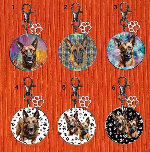 Belgický Ovčák Malinois Přívěsek Na Klíče