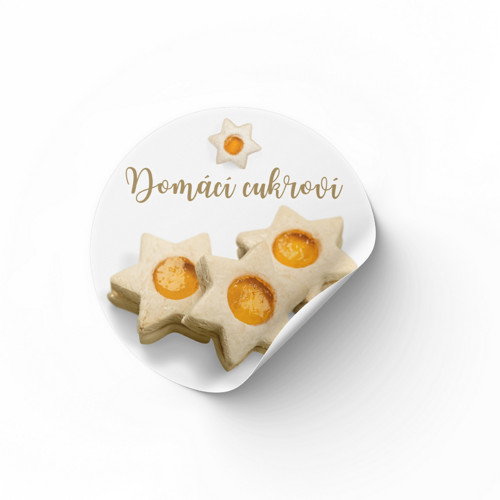 Domácí cukroví - samolepky