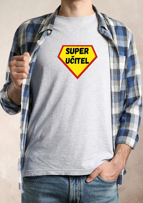Tričko pro učitele "SUPER UČITEL" — foto 1