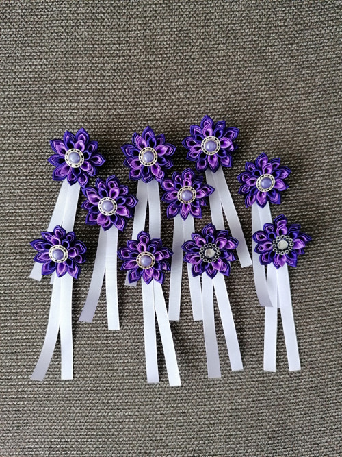 Kanzashi kotilionky — foto 1