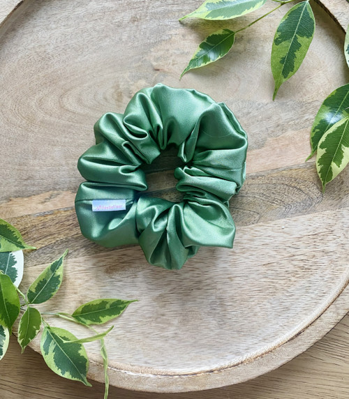 Scrunchie gumička zelená - poslední kus — foto 1