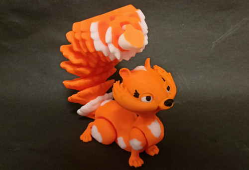 Flexi Veverka - 23,5 cm - 3D tisk — foto 1