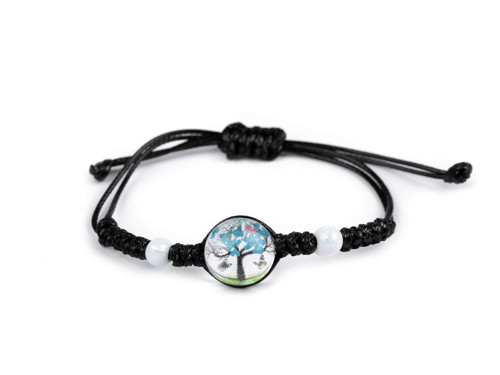 Náramek shamballa - černá — foto 1