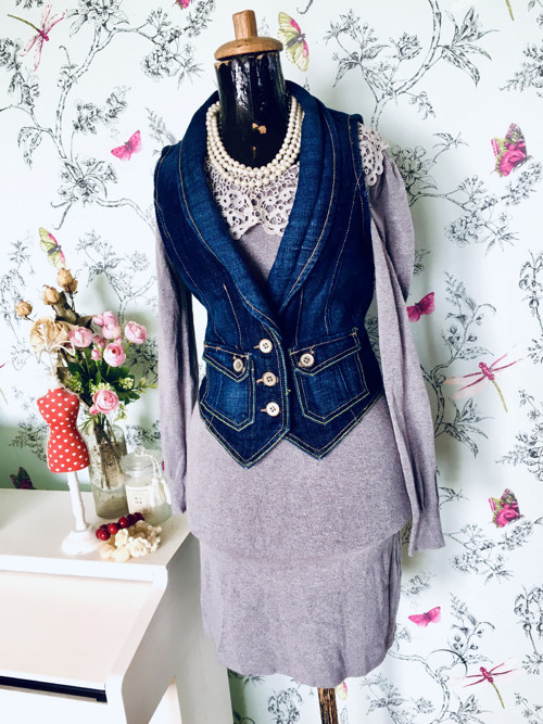 Jeans chic vestička — foto 1