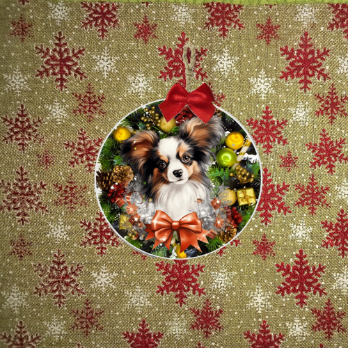 Papillon Vánoční Dekorace 10 cm — foto 1