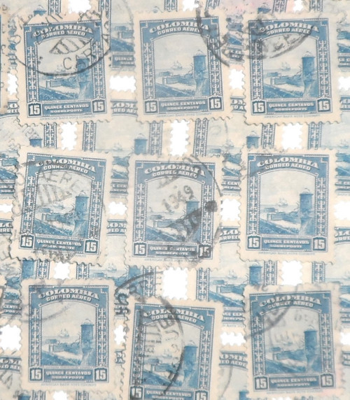 2x poštovní ZNÁMKA Colombia Correo, 1949