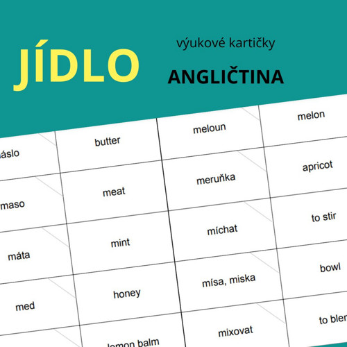 Angličtina na kartičkách - jídlo a potraviny