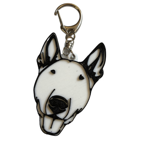 Klíčenka - bullterrier 1