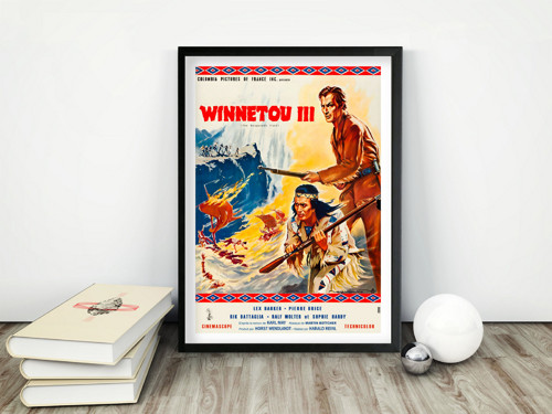 Vintage plakát Vinnetou III - Poslední výstřel