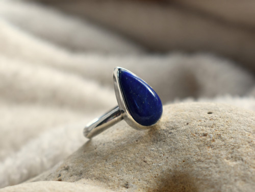 Prstýnek lapis lazuli — foto 1