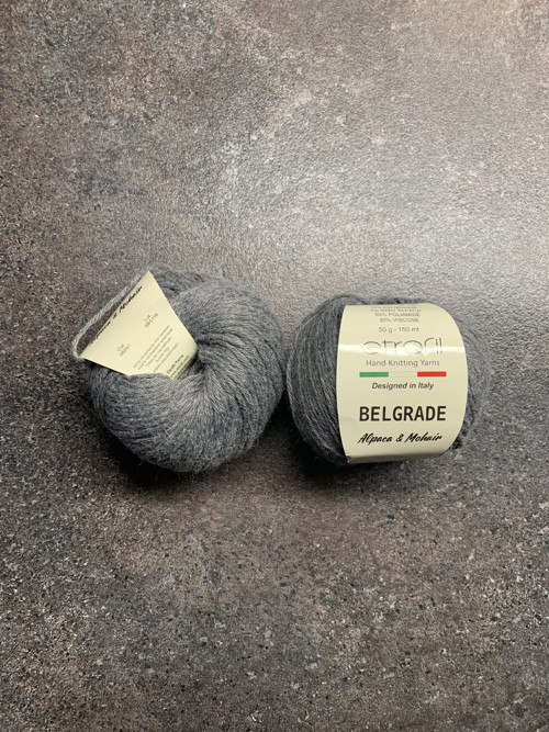 Příze Belgrade/Etrofil šedá 50g/klubko