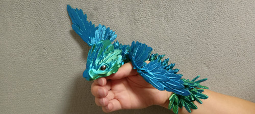 Mládě Opeřeného Hada - 25 cm - 3D Tisk — foto 1