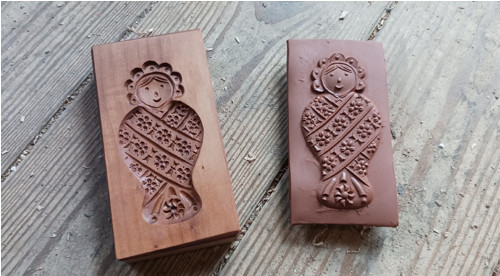 Miminko-dřevěná forma 10x5 cm