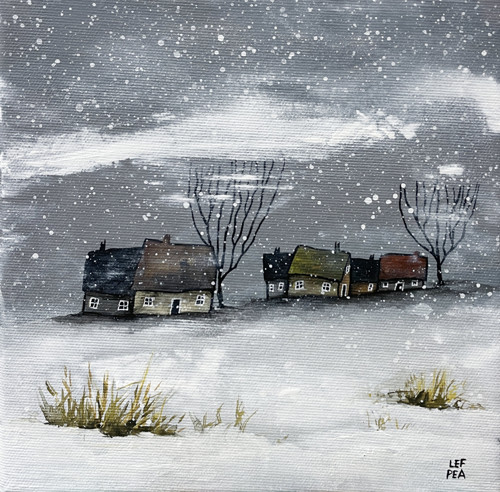Zima poetická - 20x20cm — foto 1