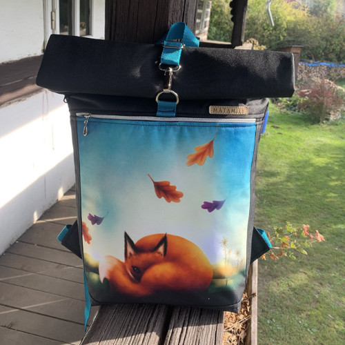 Liška - rolovací/překlápěcí batoh — foto 1
