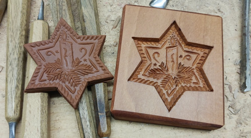 Hvězdička-dřevěná forma 7x7cm — foto 1