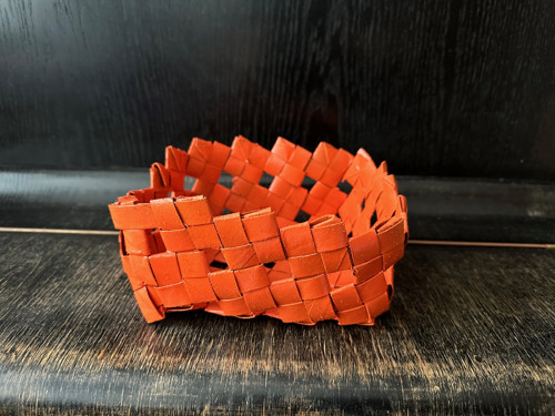 Papírový košík - recyklovaný materiál — foto 1
