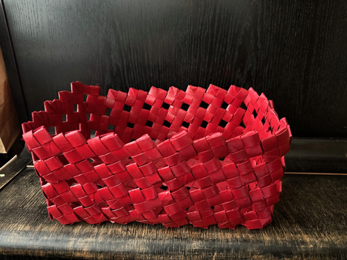Recyklované materiály - velký košík