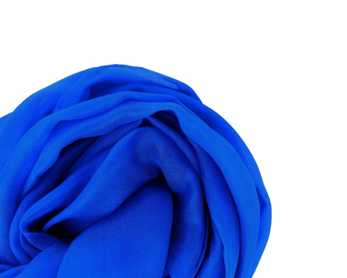 "azure blue" hedvábná šála, pléd 180x90