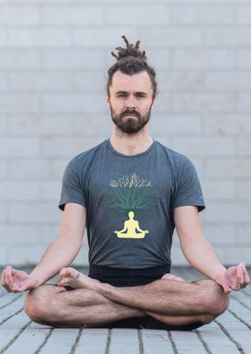 Pánské tričko "Tree of life & yoga"